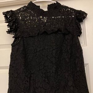 Black lace top